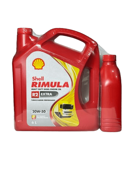 น้ำมันเครื่องริมูล่าร์ R2+ X' 20W50 6+1L