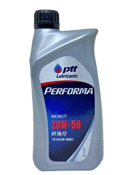 น้ำมันเครื่อง PTT เพอฟอร์ม่า 20W50 เบนซิน 1L